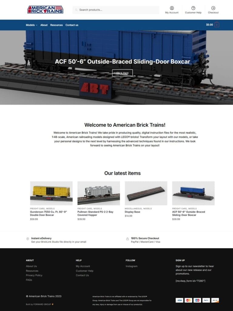 American Brick Trains website photo