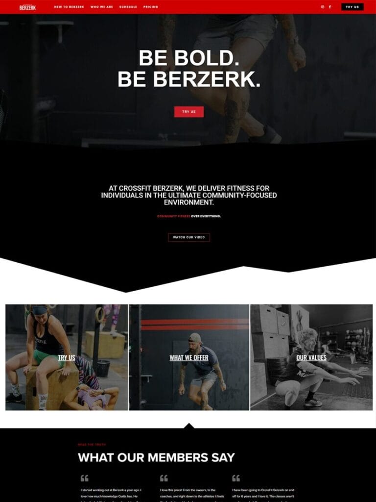 Crossfit Berzerk Website Photo