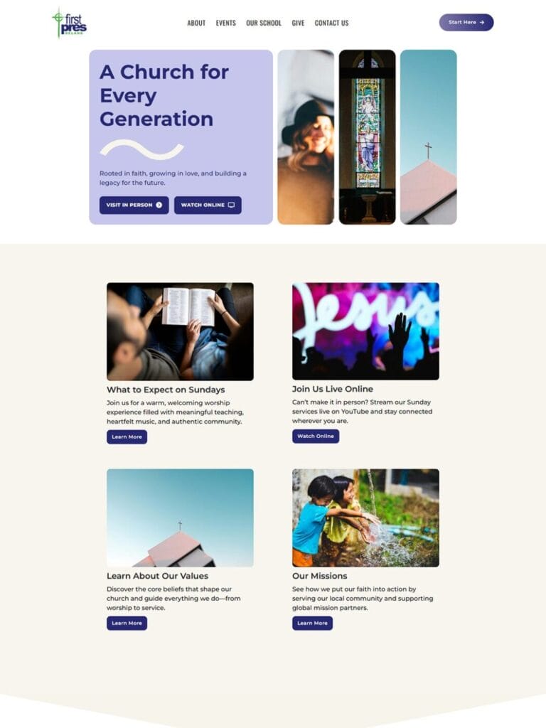 First Presbyterian Church website