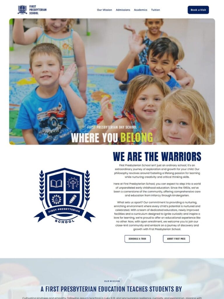 First Presbyterian School website